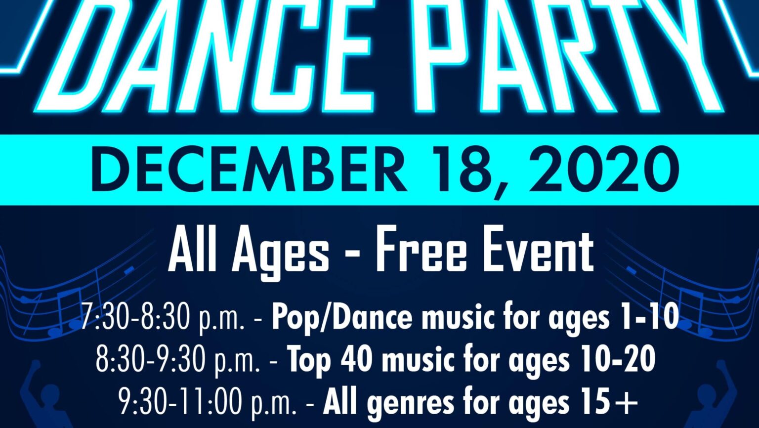 Virtual Dance Party for DSAO event, December 18, 2020.