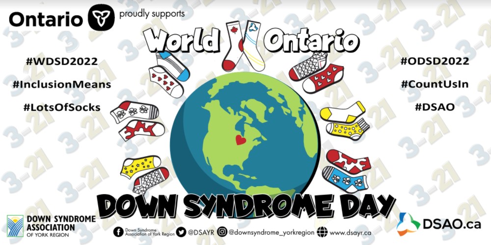 Ontario World Down Syndrome Day 2022 Graphic